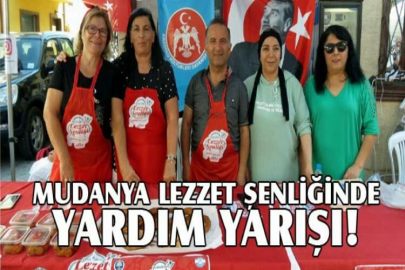 Mudanya Lezzet Şenliğinde yardım yarışı