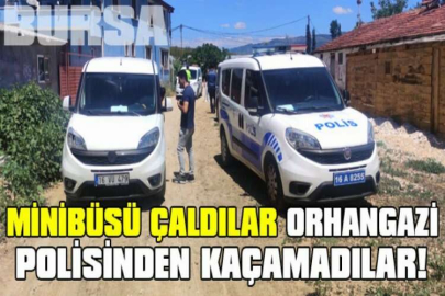 Minibüsü çaldılar orhangazi polisinden kaçamadılar