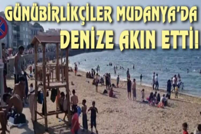 Günübirlikçiler Mudanya’da denize akın etti