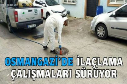 Osmangazi’de ilaçlama çalışmaları sürüyor