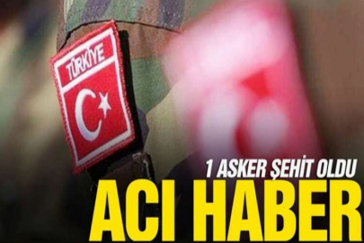 Pençe-Kilit bölgesinde bir asker şehit oldu