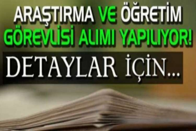 Orta Doğu Teknik Üniversitesi Araştırma görevlisi alım ilanı