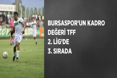 BURSASPOR’UN KADRO DEĞERİ TFF 2. LİG’DE 3. SIRADA