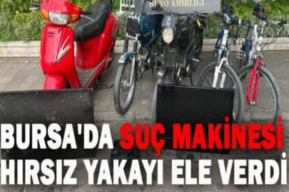 Bursa'da suç makinesi hırsız yakayı ele verdi