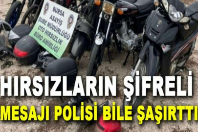 Hırsızların şifreli mesajı polisi bile şaşırttı