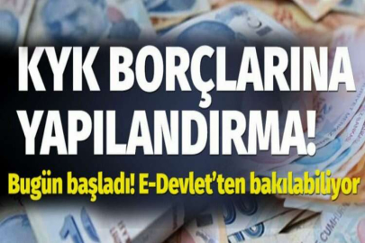 KYK borçlarına yapılandırma! Bugün başladı! E-Devlet’ten bakılabiliyor