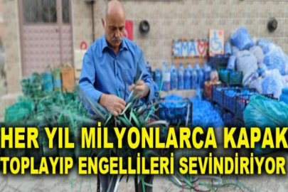 Her yıl milyonlarca kapak toplayıp engellileri sevindiriyor