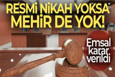 Yargıtay'dan emsal 'Mehir' kararı