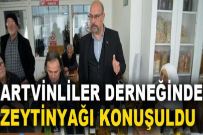 Artvinliler Derneğinde zeytinyağı konuşuldu