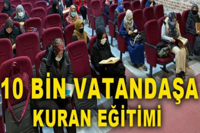 10 bin vatandaşa Kuran eğitimi