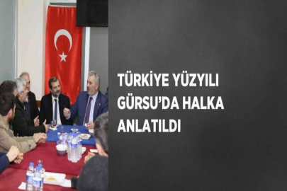 TÜRKİYE YÜZYILI GÜRSU’DA HALKA ANLATILDI