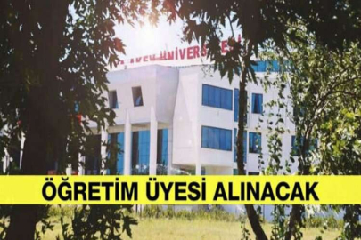 Antalya AKEV Üniversitesi Öğretim üyesi alım ilanı