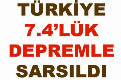 7.4'lük deprem dünyada manşet!