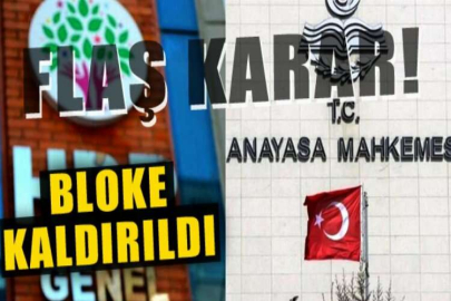 AYM, HDP'ye hazine yardımı blokesini kaldırdı