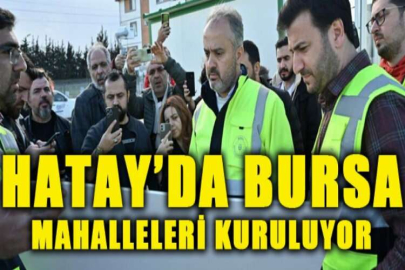 Hatay’da Bursa mahalleleri kuruluyor