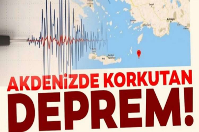 Akdeniz'de deprem