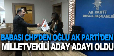 Babası CHP’den oğlu AK Parti’den milletvekili aday adayı oldu