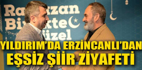 Yıldırım’da Erzincanlı’dan eşsiz şiir ziyafeti