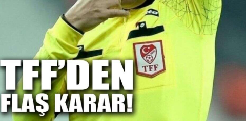 Türkiye Futbol Federasyonu, hakem görevlendirme kriterini değiştirdi