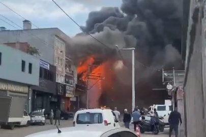 Bina boyu yükseldi! Yangının boyutu havadan böyle görüntülendi