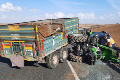 Devrilen traktörde sıkışarak hayatını kaybetti