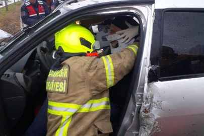 Karayolunda trafik kazası! Kontrolden çıktı: 1 yaralı