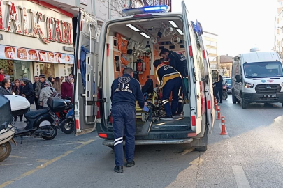 Otomobil ile çarpışan motosiklet sürücüsü yaralandı