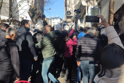 Sınır ötesi operasyonları protesto eden DEM Partililere müdahale