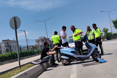 Polis Durdurdu Sürdüğü Motosiklet Çalıntı Çıktı