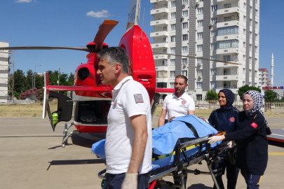 Attan Düştü Helikopterle Hastaneye Yetiştirdiler