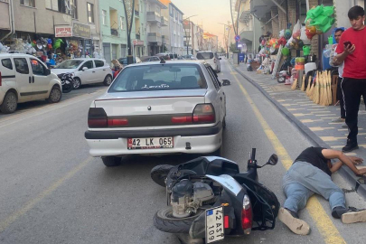 Meydana Gelen Trafik Kazasında Motosiklet Sürücüsü Yaralandı