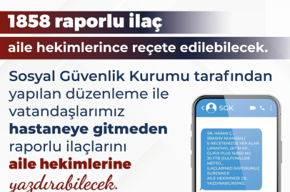 Vantandaşlar Hastaneye Gitmeden Raporlu İlaçlarını Aile Hekimlerine Yazdırabilecek