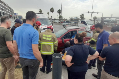 Dorse ile Otomobilin Arasına Sıkıştı