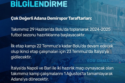 Adana Demirspor'un Yeni Sezon Hazırlıkları Başladı