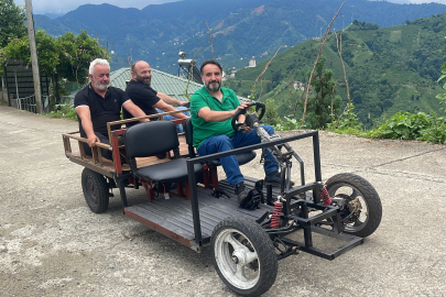 Rize'nin Elektrikli Aracı 'Fafatuka' Tanıtıldı