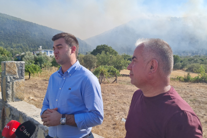 Kaymakam Çit ve Başkan Mandalinci'den Bodrum'daki Yangın Hakkında Açıklama