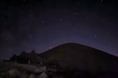 Nemrut Dağı'nda meteor yağmurunun görsel şöleni