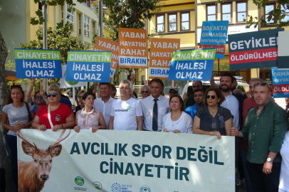 Avcılık İhalesine Tepki Eylemi