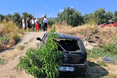 Otomobiliyle Tarlaya Uçan Kadın Sürücü Ölümden Döndü