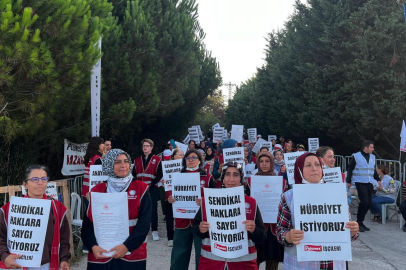 İşçiler İle Polis Arasında Yaşanan Arbede Kameraya Yansıdı