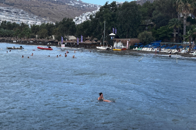 Yağmurda deniz bir başka!