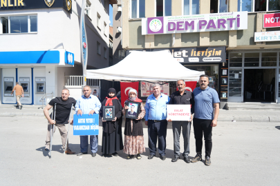 Muş'ta annelerin evlat nöbeti 163. haftaya girmiş durumda!