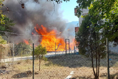 Bursa'da Korkutan Yangın