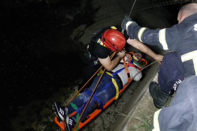 Dereye uçan otomobilde can pazarı: 1 ölü, 1 yaralı