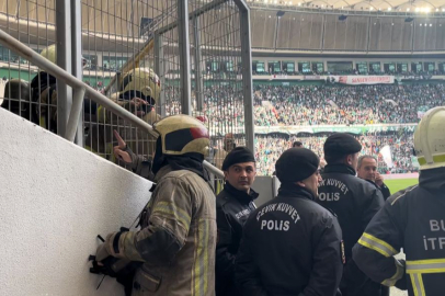 Bursaspor Stadyumda Yangın Paniği