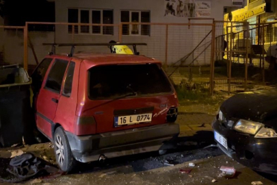 Ortalık Savaş Alanına Döndü, Sürücü Yaya Olarak Kaçtı !