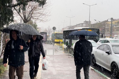 Bursa'da Kent Merkezine Yılın İlk Karı Düştü