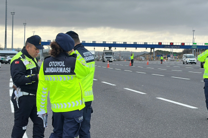 İstanbul'da Jandarma'dan Kış Lastiği Denetimi