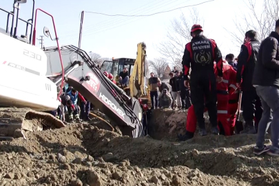 Ankara'da Kanalizasyon İnşaatında Göçük: 1 Ölü, 1 Kayıp